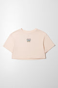 Short Sleeve Boxy T-Shirt Peach