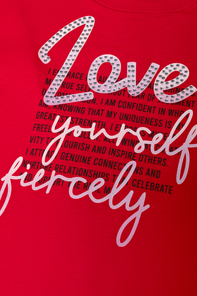 Love Short Sleeve T-Shirt Red