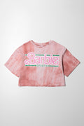 Barbie Cropped Boxy T-Shirt Pink