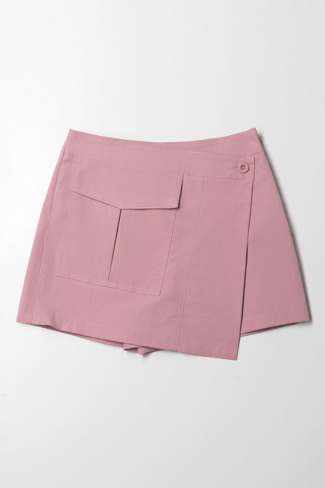 Cargo Pocket Skort Pink