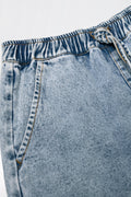 Denim Pull On Short Blue (1)