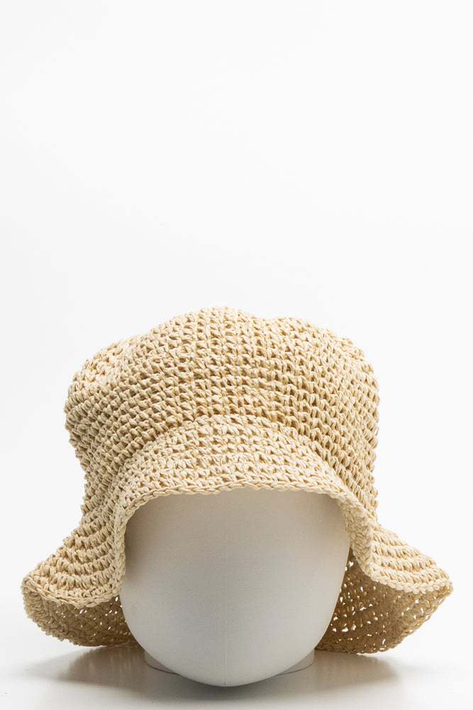 Crochet Bucket Hat Natural