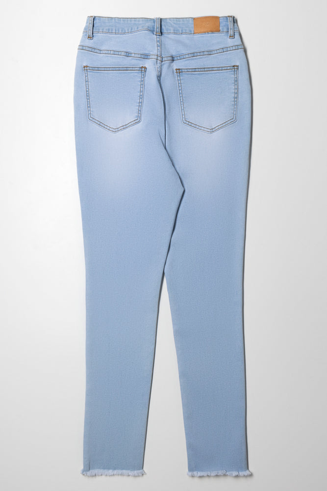 Curvy Skinny Denim Jeans Light Blue (3)