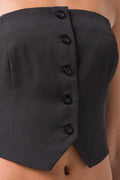 Strapless Waistcoat Black (3)