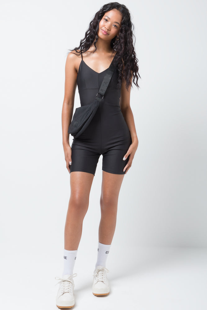 Slinky Playsuit Black