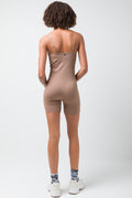 Seamless  Short Playsuit Natural (2)