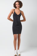 Shimmer Bodycon Dress Black