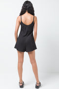 Textured Playsuit Black (2)