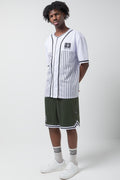 Stripe Basketball Shirt White (1)