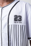 Stripe Basketball Shirt White (3)