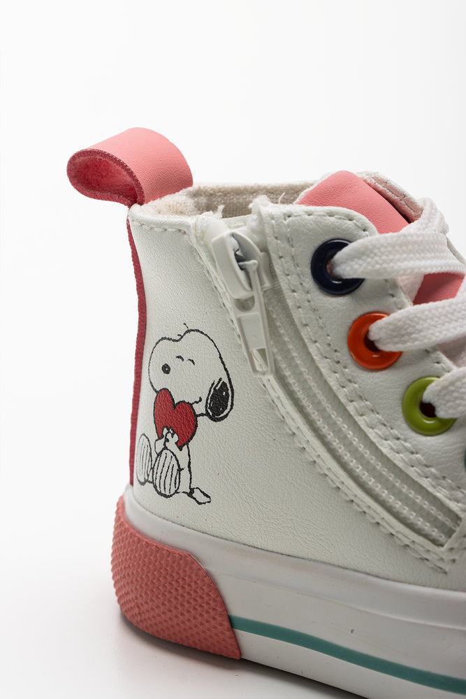 Snoopy High Top Sneaker White (3)