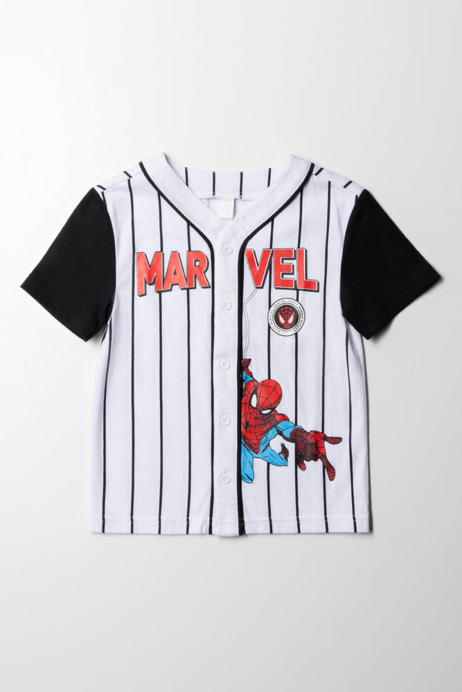 Spider-Man Baseball T-Shirt White