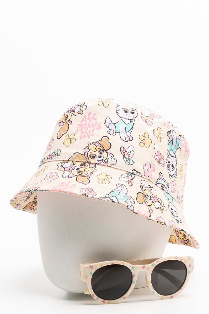 Paw Patrol Bucket Hat And Sunglasses Set Peach