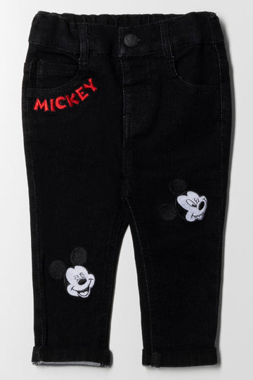 Mickey Mouse Skinny Denim Jeans Blue