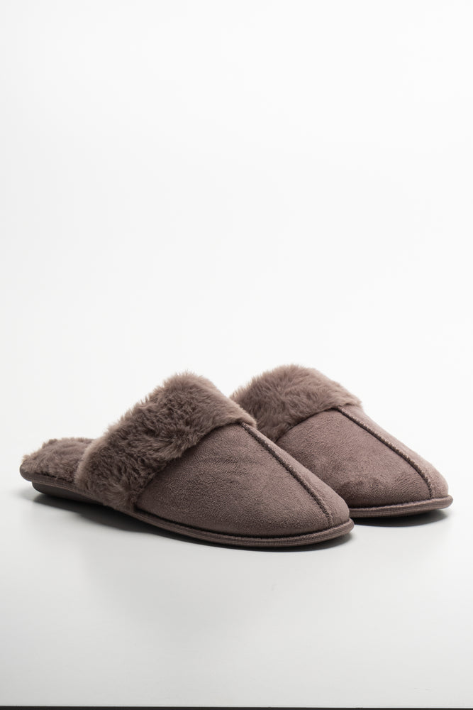 Seam Slipper Dark Natural