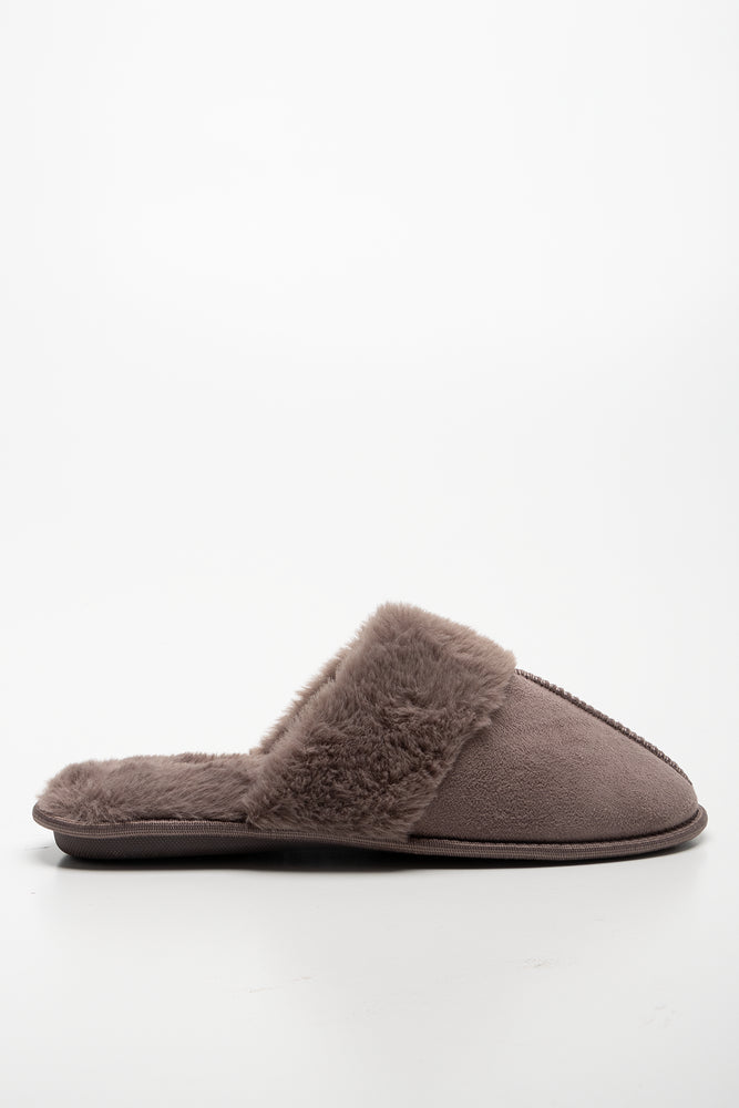 Seam Slipper Dark Natural