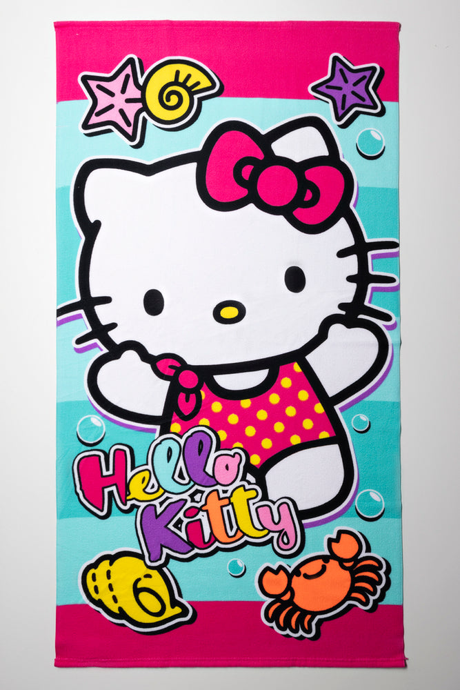 Hello Kitty Beach Towel Aqua (1)