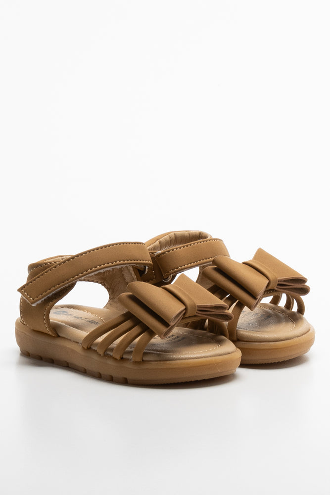 Double Bow Sandal Brown