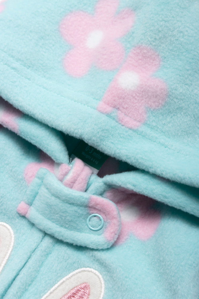 Bunny Babygrow Aqua