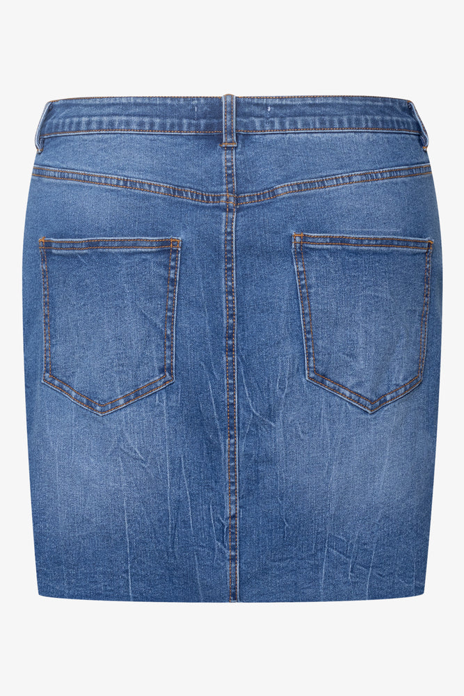 Denim Mini Skirt Blue (1)