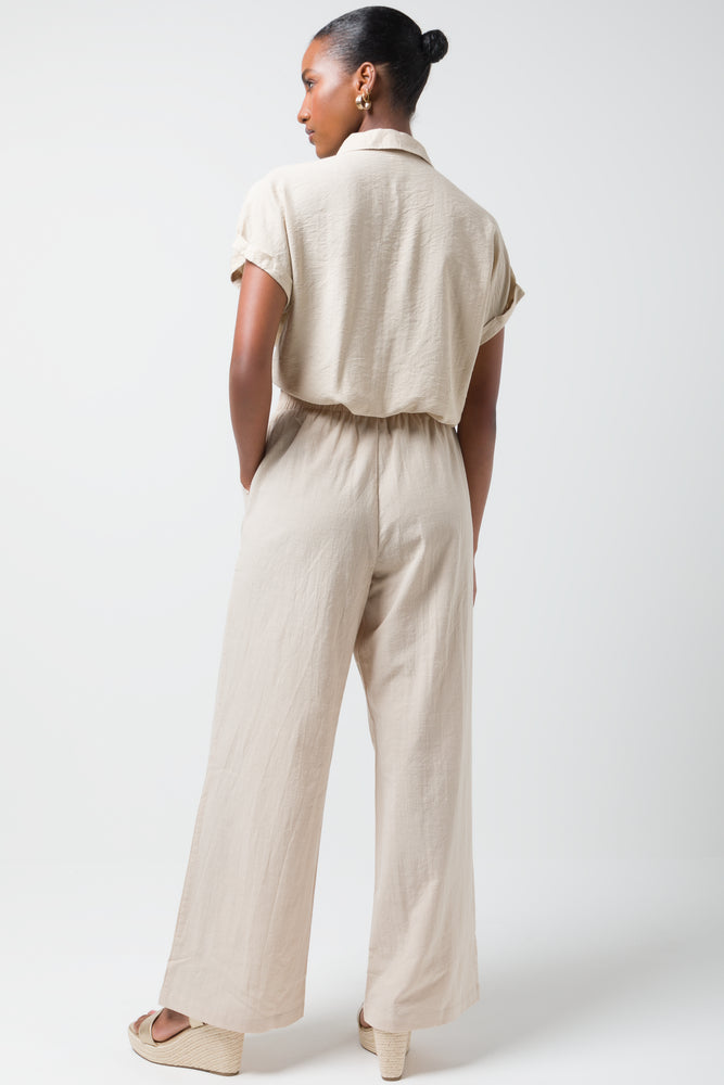 Relaxed Pull On Pants Natural (3)