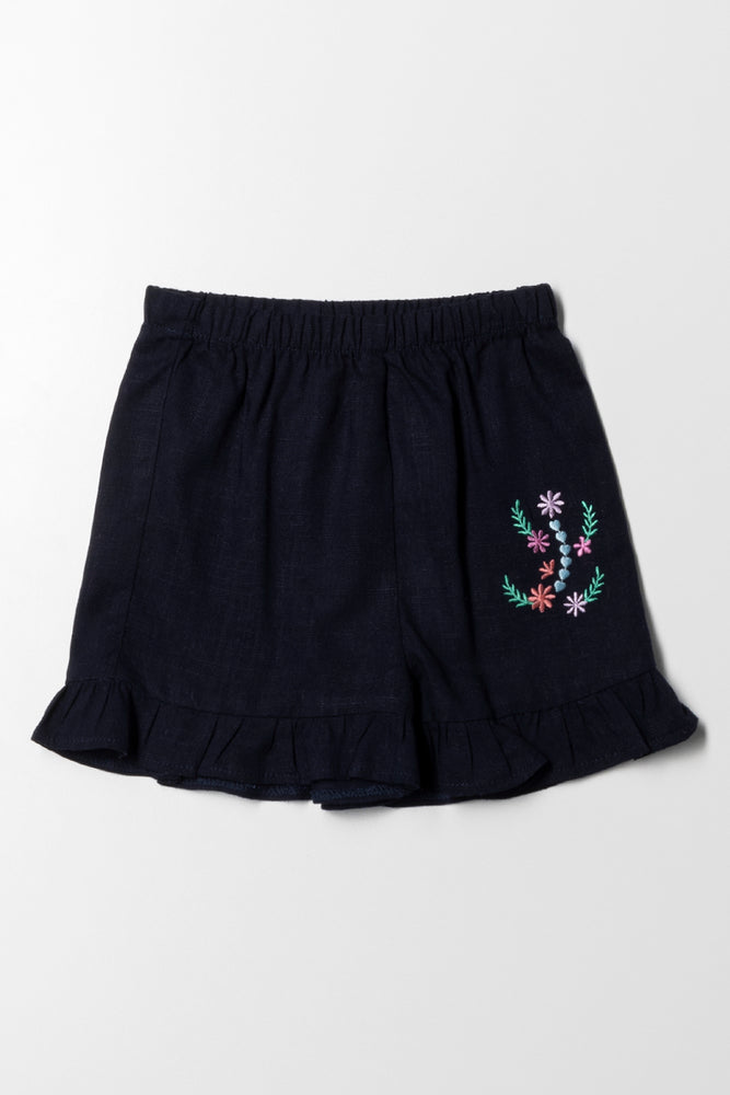 Frill Short Navy