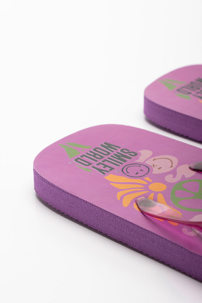 SmileyWorld Flip Flop Purple (3)