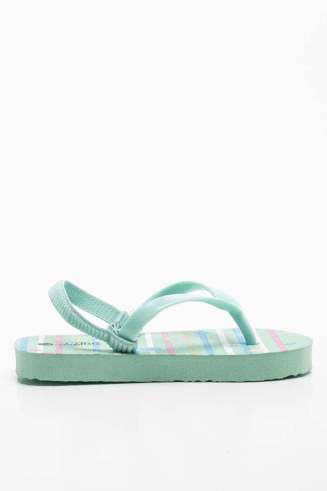 Heart Flip Flop Green