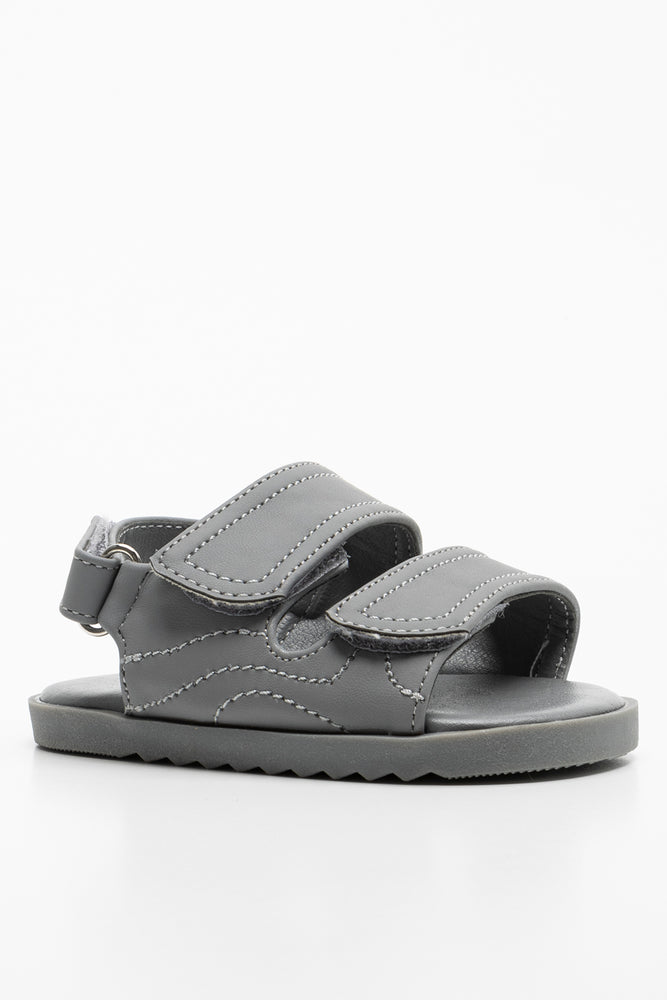 Double Strap Sandal Grey