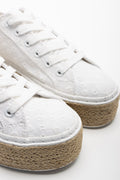 Crochet Espadrille Sneaker White (2)