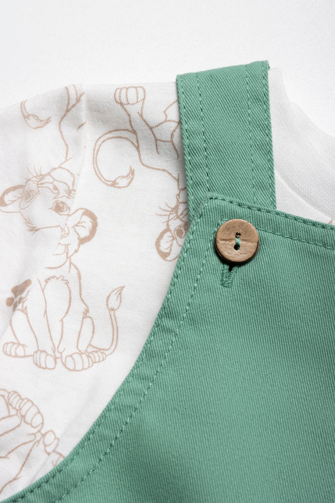 Lion King Dungaree Set Green