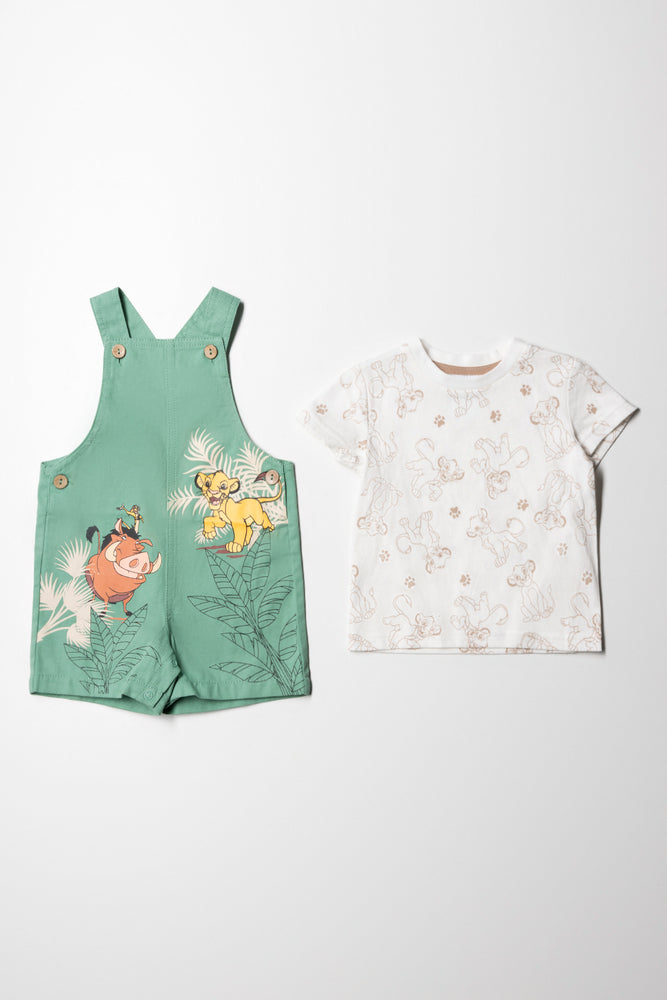 Lion King Dungaree Set Green (4)