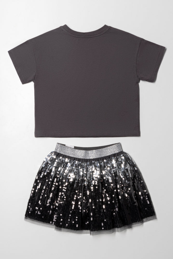 Barbie Sequin Set Dark Grey (3)