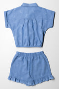 Denim Short And Top Set Blue (3)