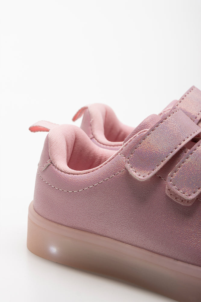 Shimmer Light Up Sneaker Pink (3)