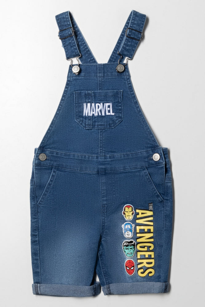 Avengers Denim Dungaree Dark Blue