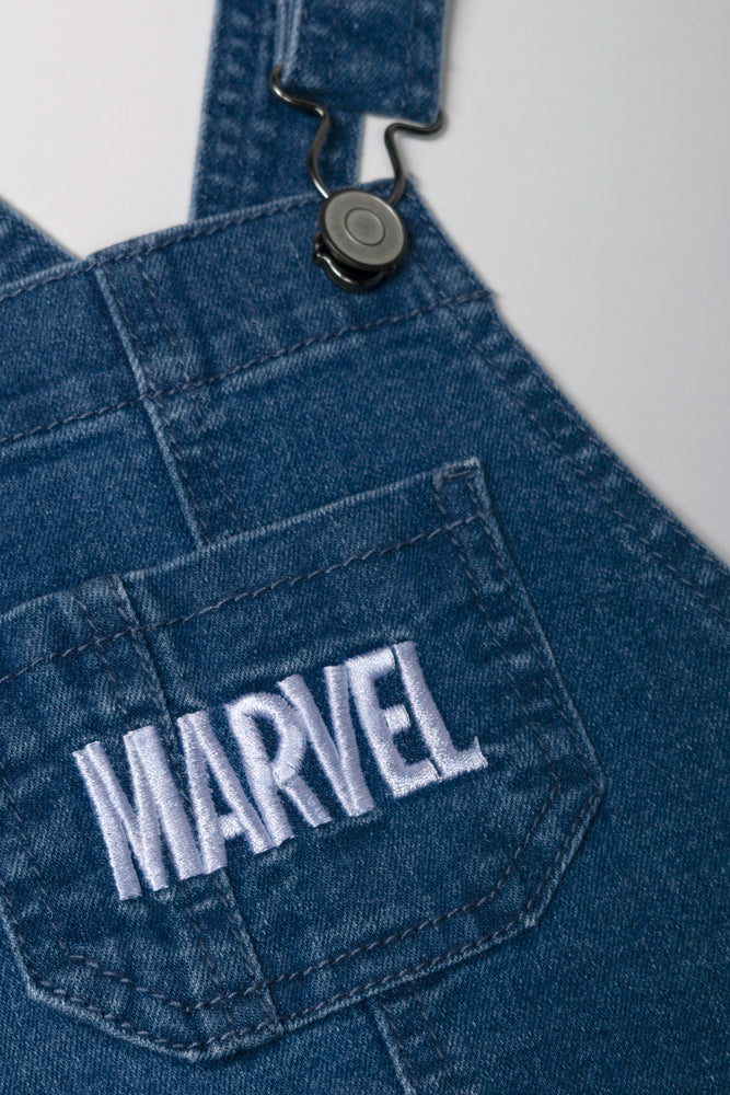 Avengers Denim Dungaree Dark Blue