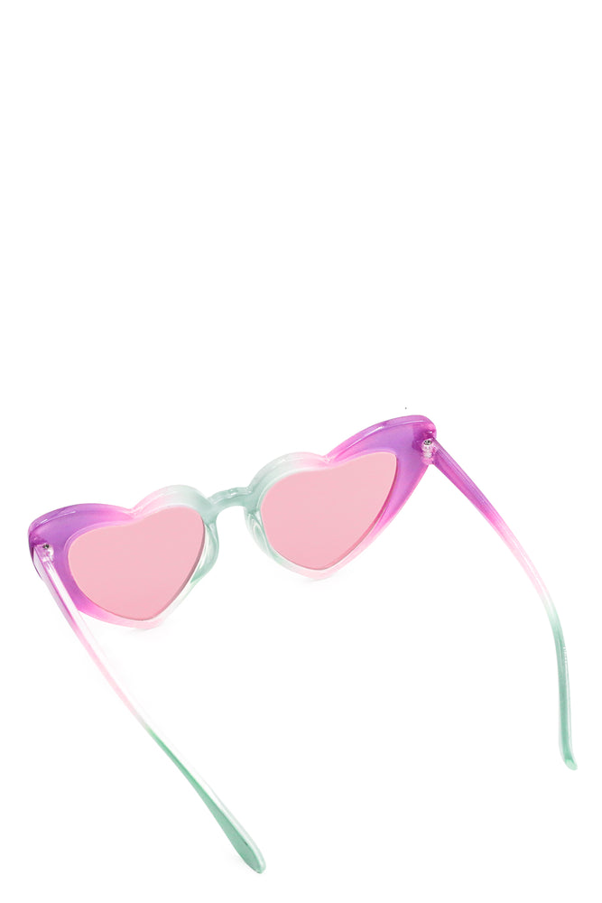 Heart Sunglasses Lilac