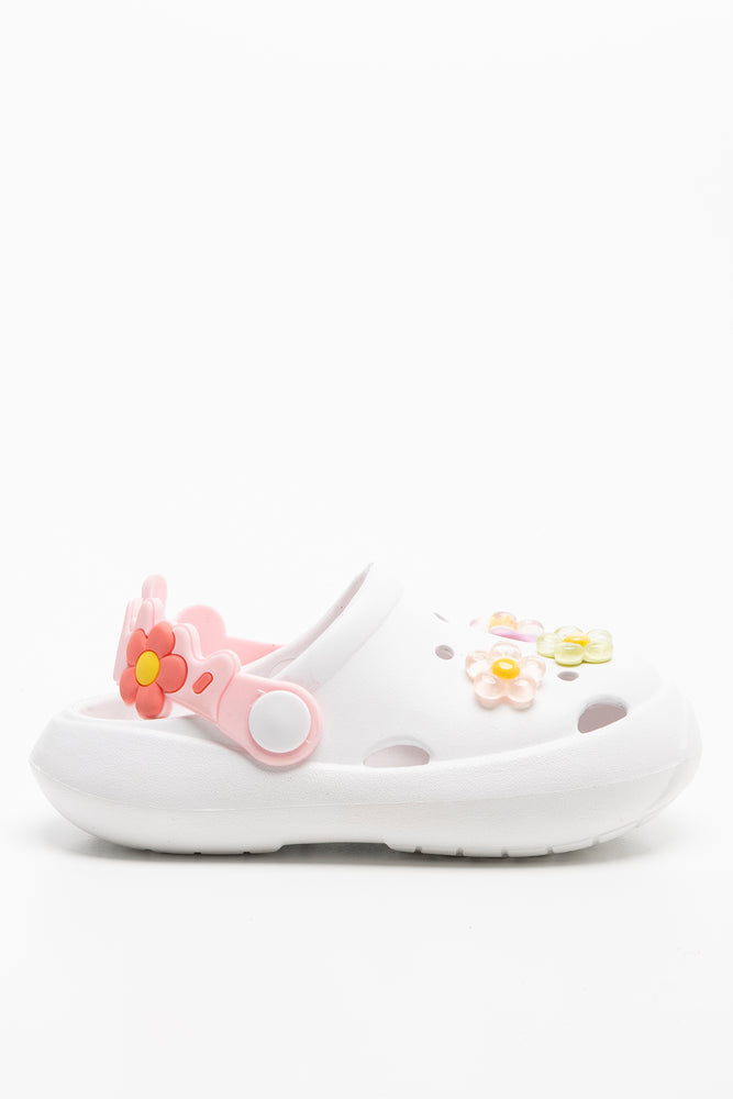 Daisy Clog White