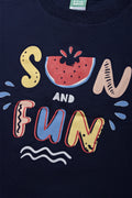 2 Pack Sun And Fun T-Shirts Blue (1)