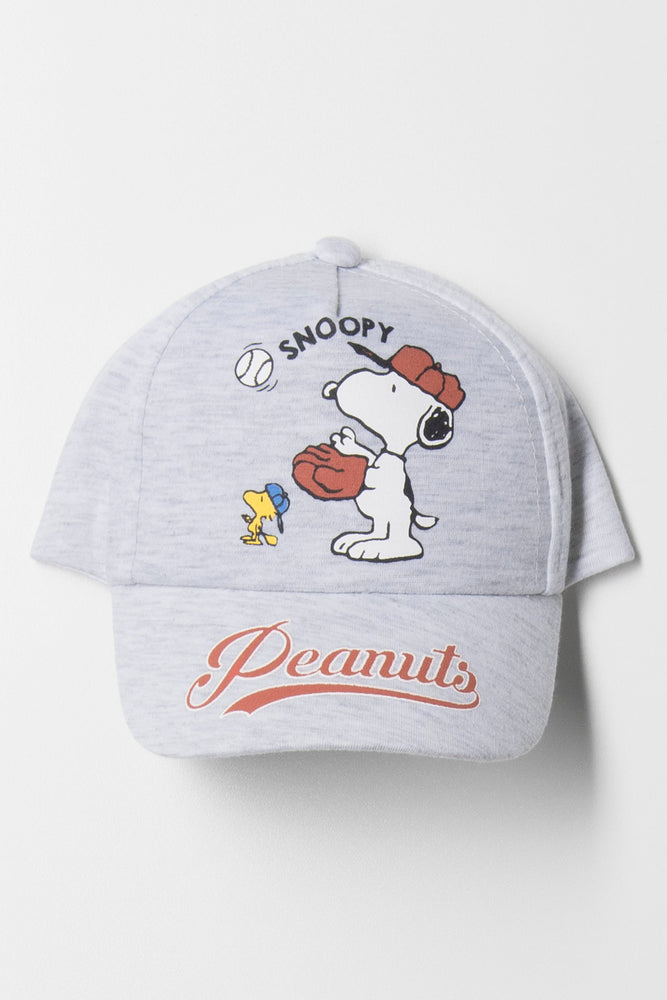 Snoopy Peak Cap Grey