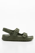 Double Strap Sandal Dark Green (1)