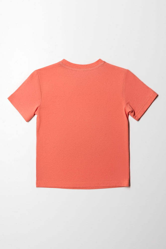 Sequin Short Sleeve T-Shirt Orange (3)