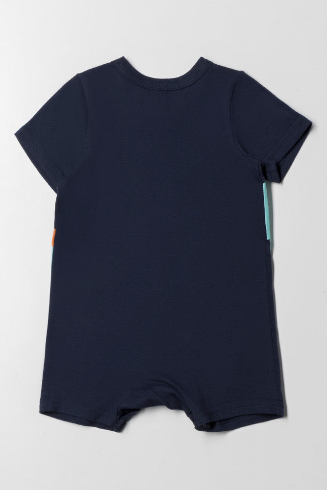 Dino Romper Navy (4)