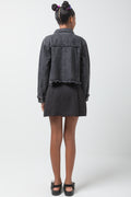 Frayed Edges Denim Jacket Black (2)