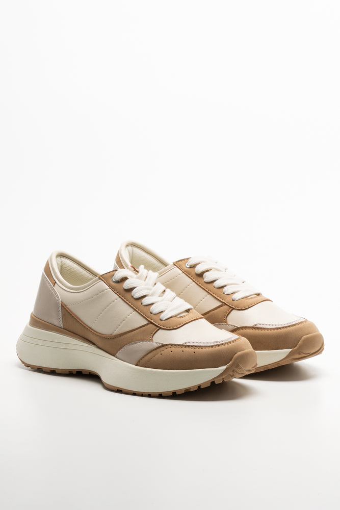 Retro Trainers Tan