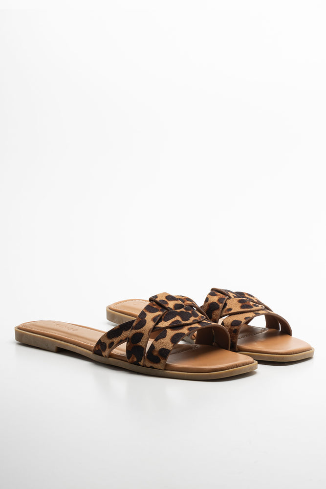 Leopard Sandal Brown