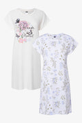 2 Pack Sleepshirts White