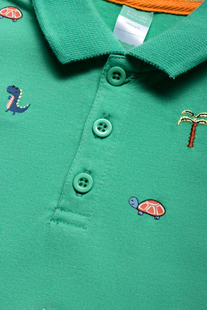 Embroidered Golfer Green