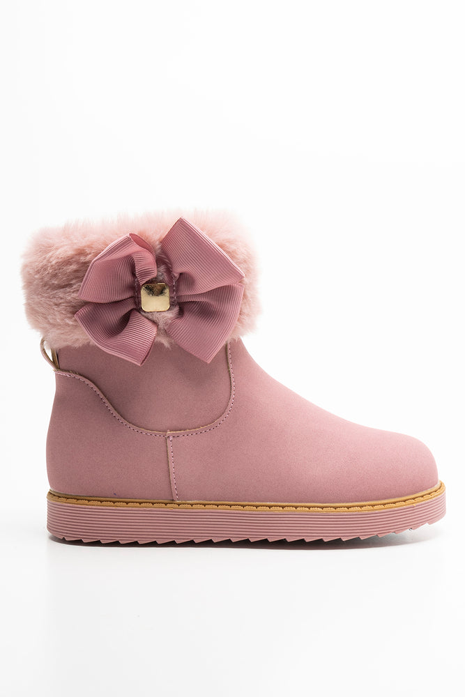 Fur Chelsea Boot Pink